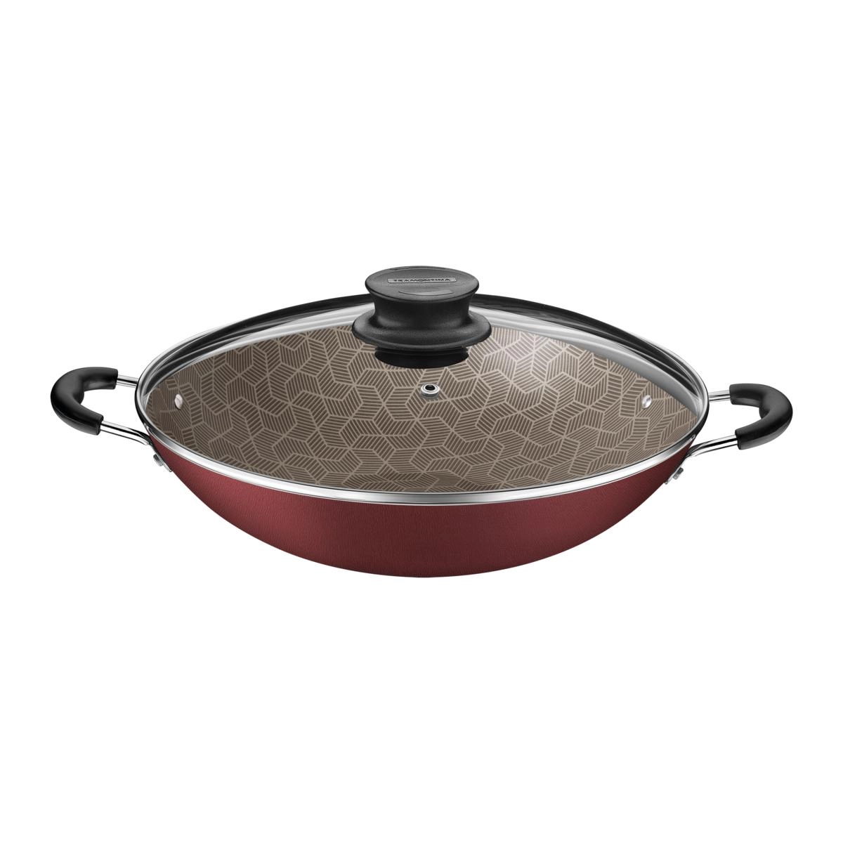 Panela Wok Paris 36 cm 6 Litros Tramontina - Vermelho