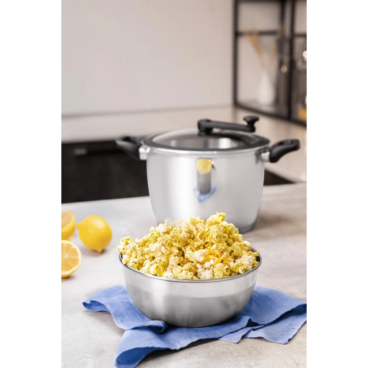 PIPOQUEIRA 62658/220 ALLEGRA 22CM 5,6LTS INOX TAMPA VIDRO TRAMONTINA