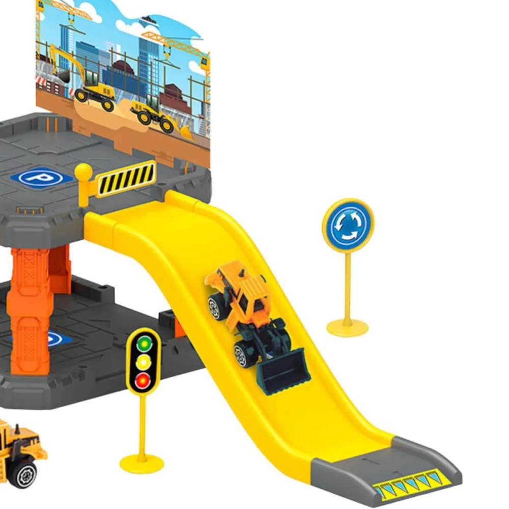 PISTA C/ ESTACIONAMENTO E CAMINHAO CONSTRUCAO SPEEDSTER PIT STOP WB12227 WELL KIDS