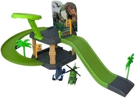 PISTA C/ ESTACIONAMENTO E CARRO RUN DINO 27PCS WB12229 WELL KIDS