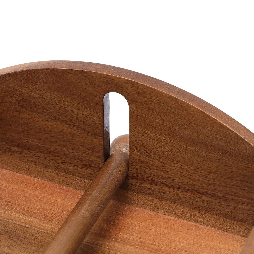 Porta Guardanapo Wood Acacia Mimo Style com pressão de peso