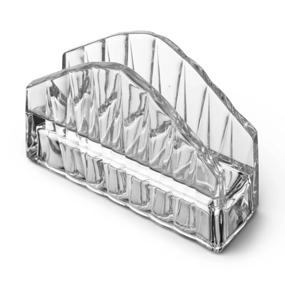 Porta Guardanapos Radial Vidro 12cm Lyor Design