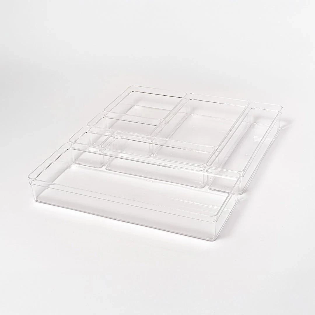 PORTA TALHERES OGC1200 5 SECOES CLEAR NATURAL MARTIPLAST OU