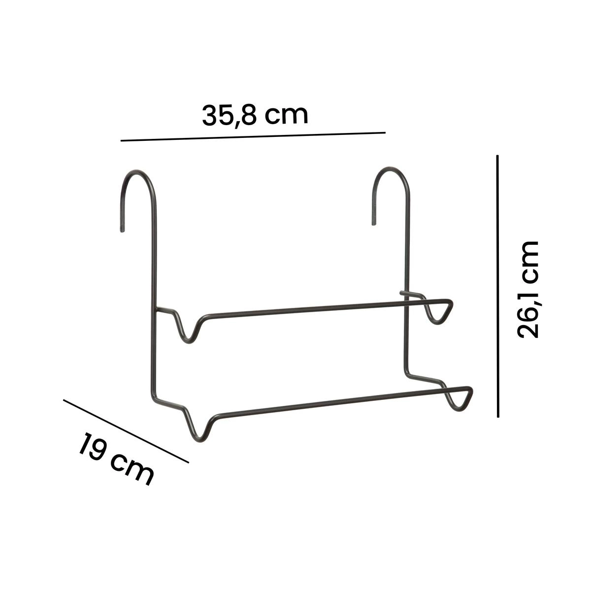 PORTA TOALHAS DUPLO 2417 PREMIUM BLACK ARTHI