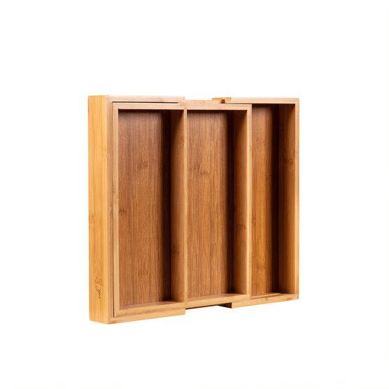 Porta Utensilios Gaveta Ajustavel 810900194 Bambu Yoi