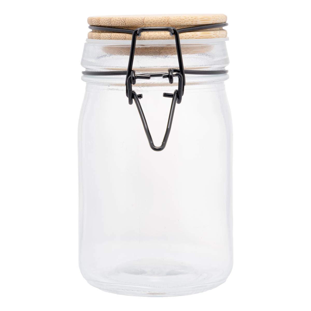 Pote Hermetico Vidro C/Tampa Bambu 210ml Rojemac