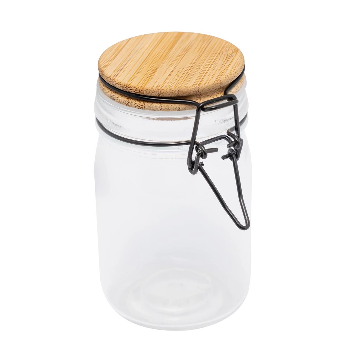 Pote Hermetico Vidro C/Tampa Bambu 210ml Rojemac