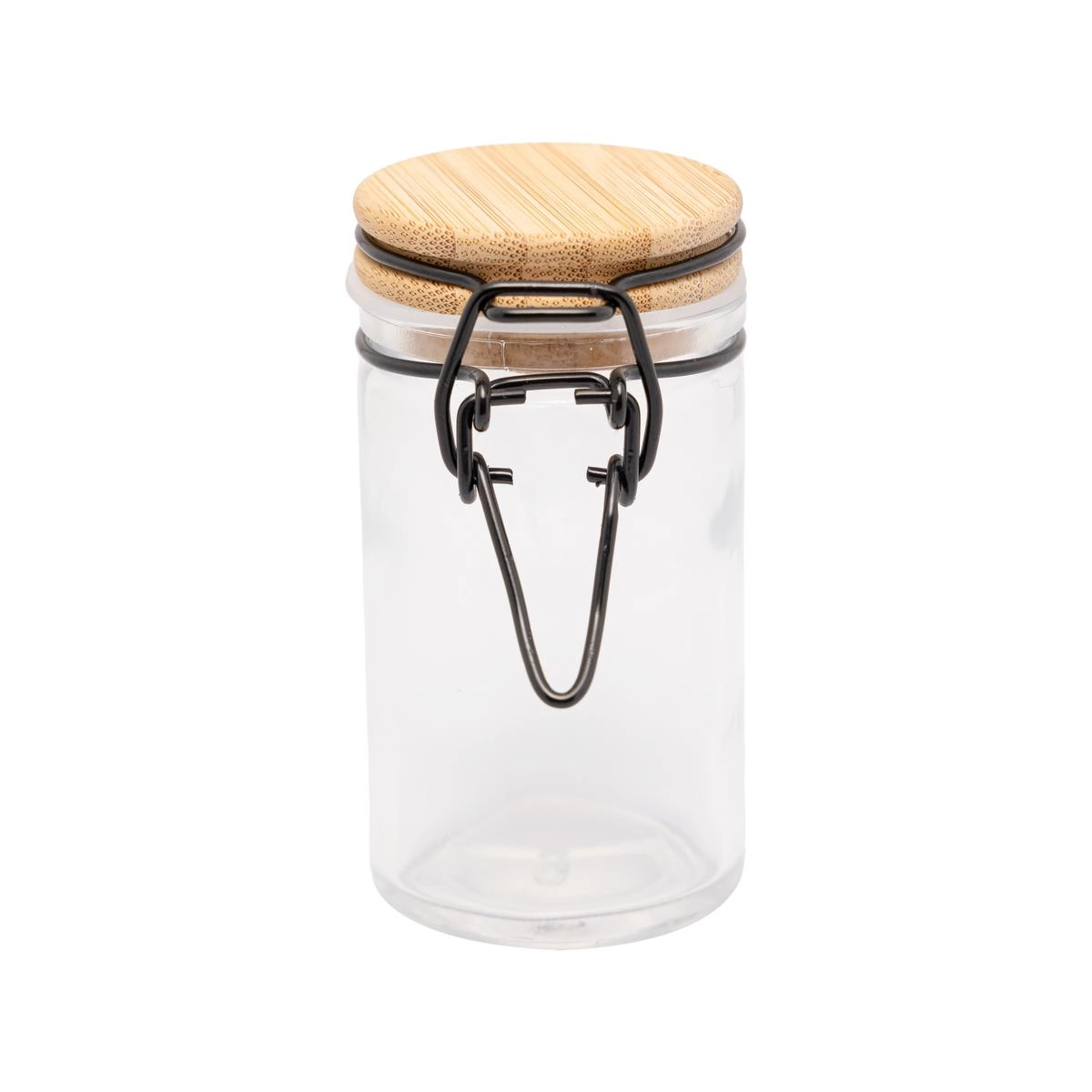 Pote Hermetico Vidro C/Tampa Bambu 60ml Rojemac
