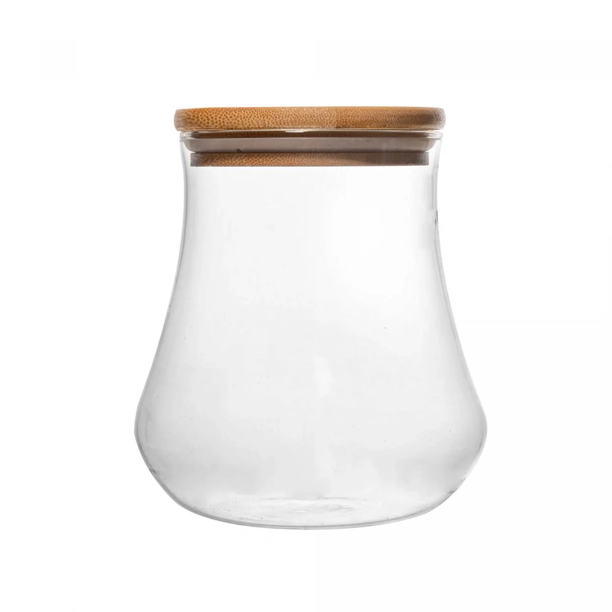 Pote Mantimentos 700ml Vidro C/ Tampa Bambu Rojemac