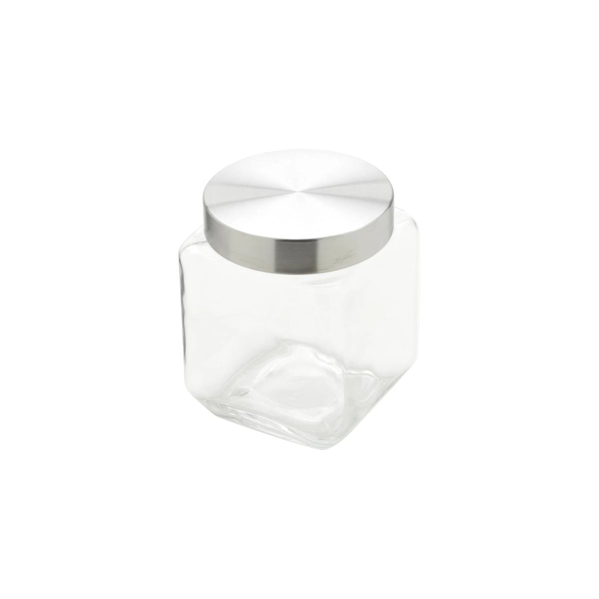 Pote Mantimentos Quadrado 1,2lts C/ Tampa Inox Rojemac