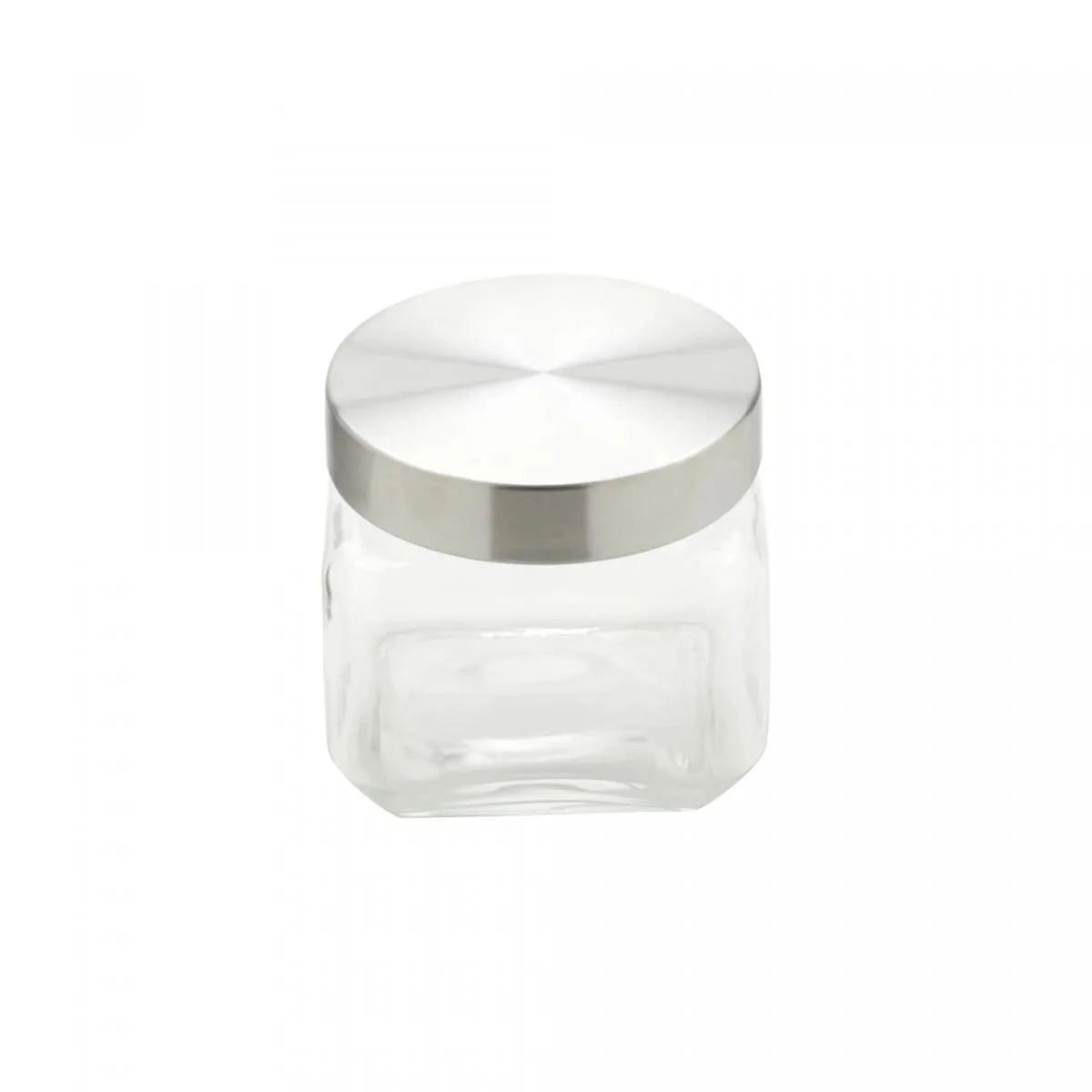 Pote Mantimentos Quadrado 800ml C/ Tampa Inox Rojemac