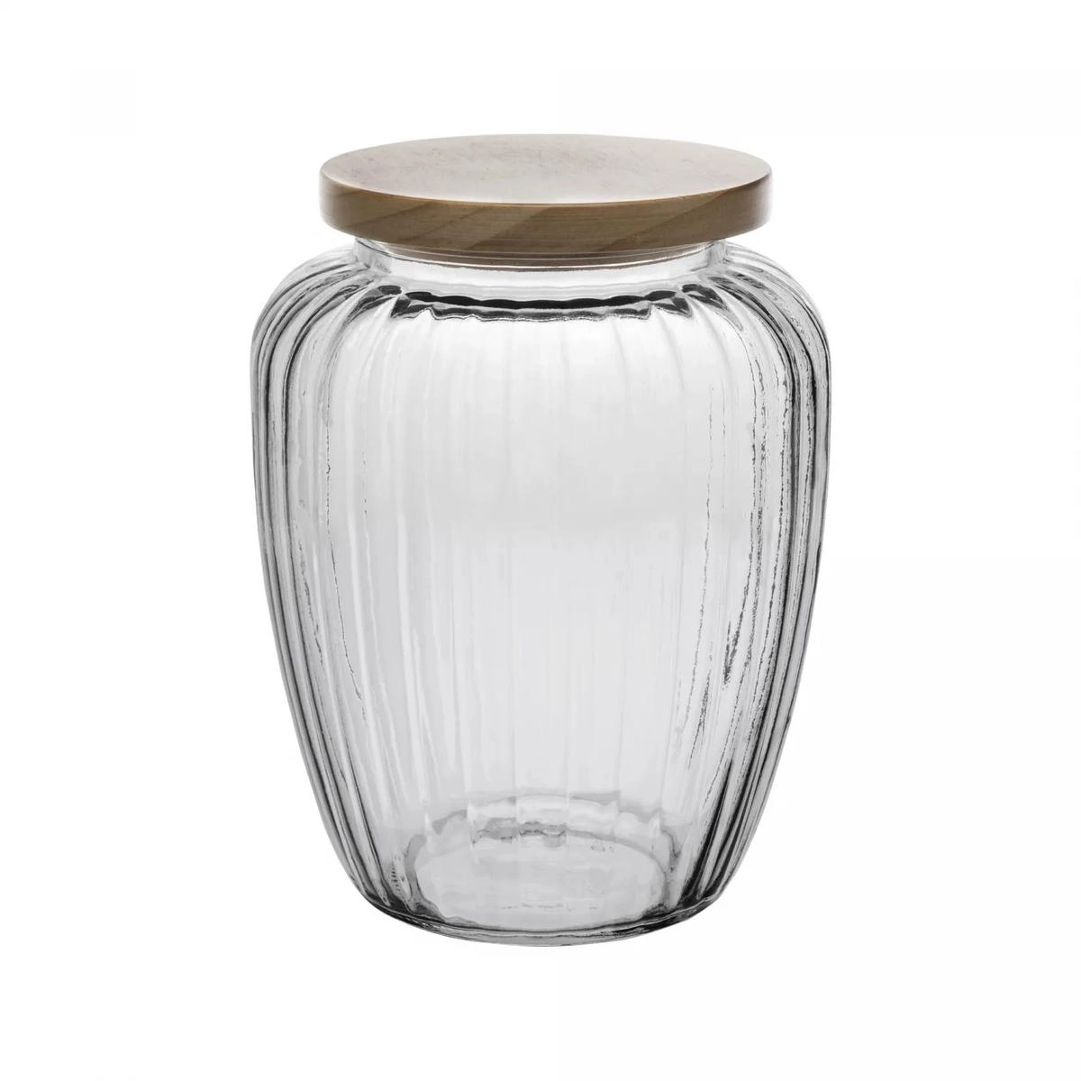 Pote Mantimentos Vidro 1,9lts Tampa Pinus Rojemac