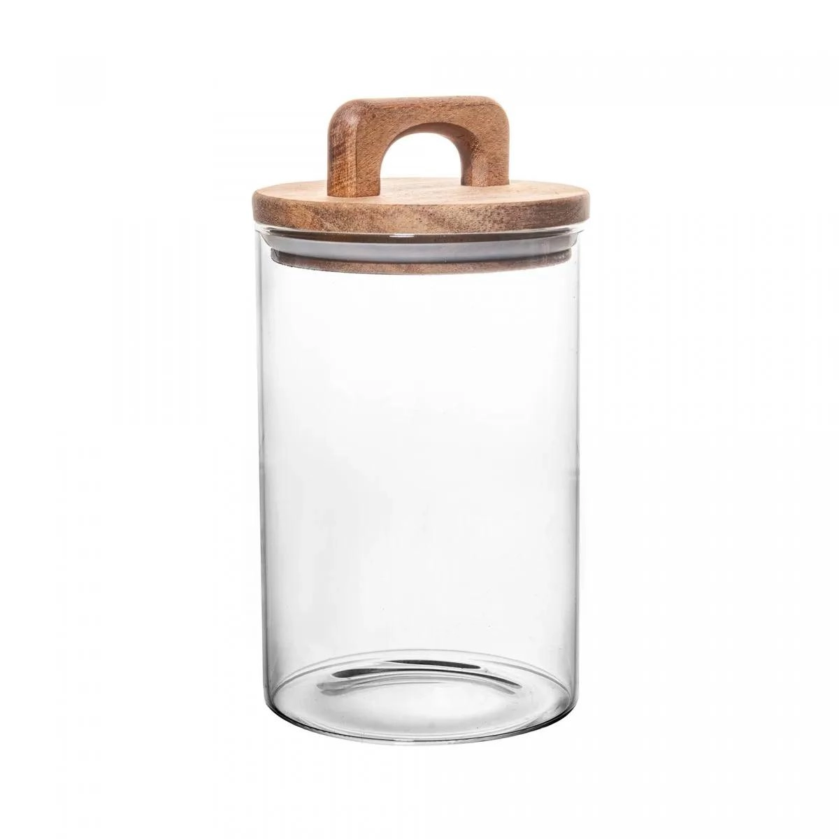 Pote Mantimentos Vidro 1lto Tampa Acacia Rojemac