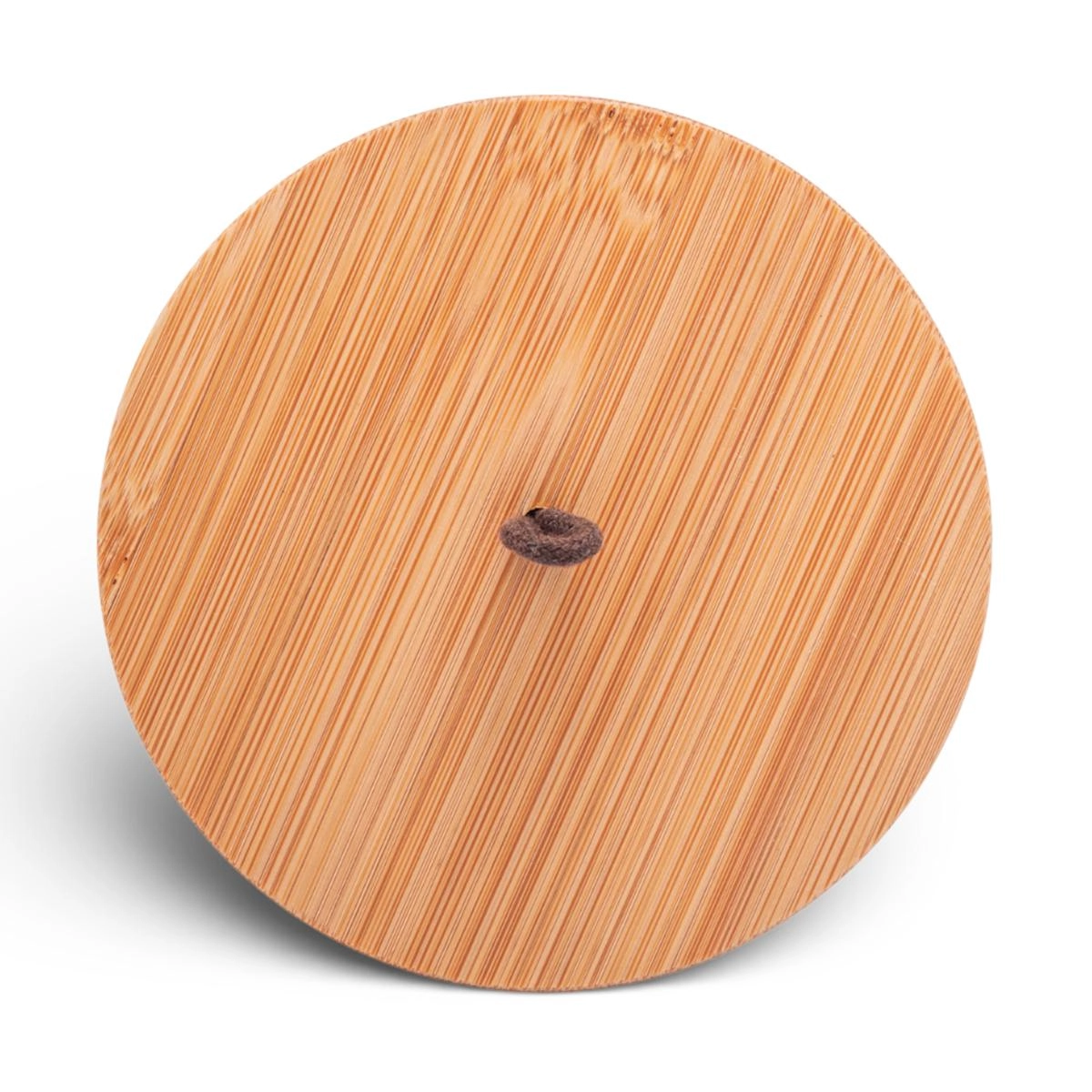 Potiche Lines 12,5cm Ceramica C/ Tp Bambu Lyor Design - Azul Marinho 