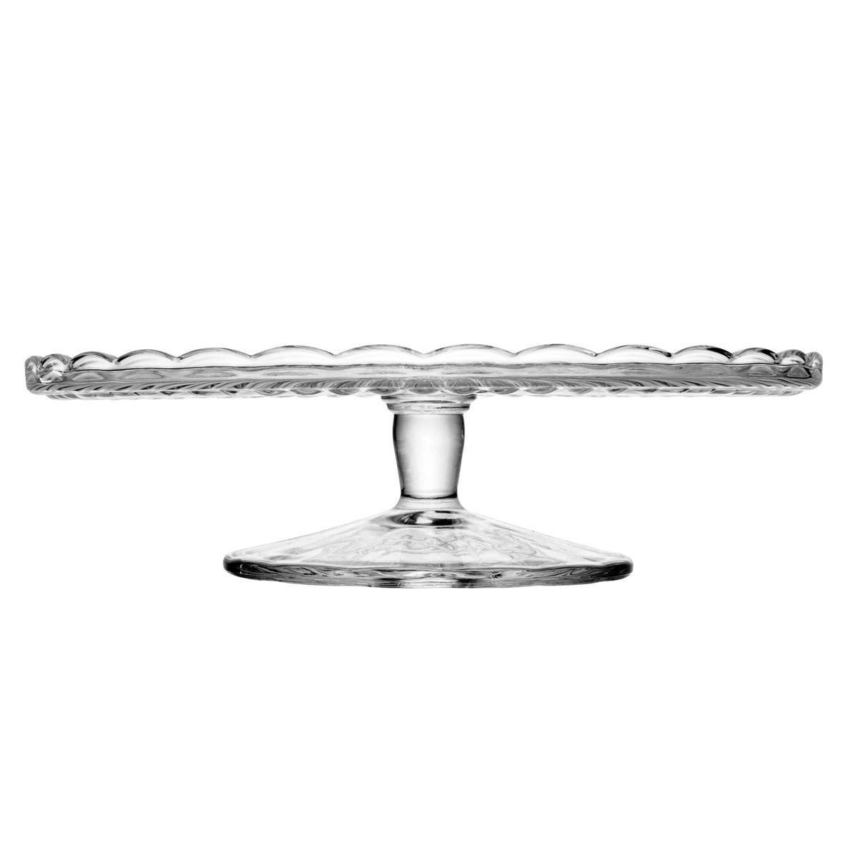 PRATO BOLO 20602 BANGKOK 29CM C/ PE 7,5CM VIDRO ROJEMAC