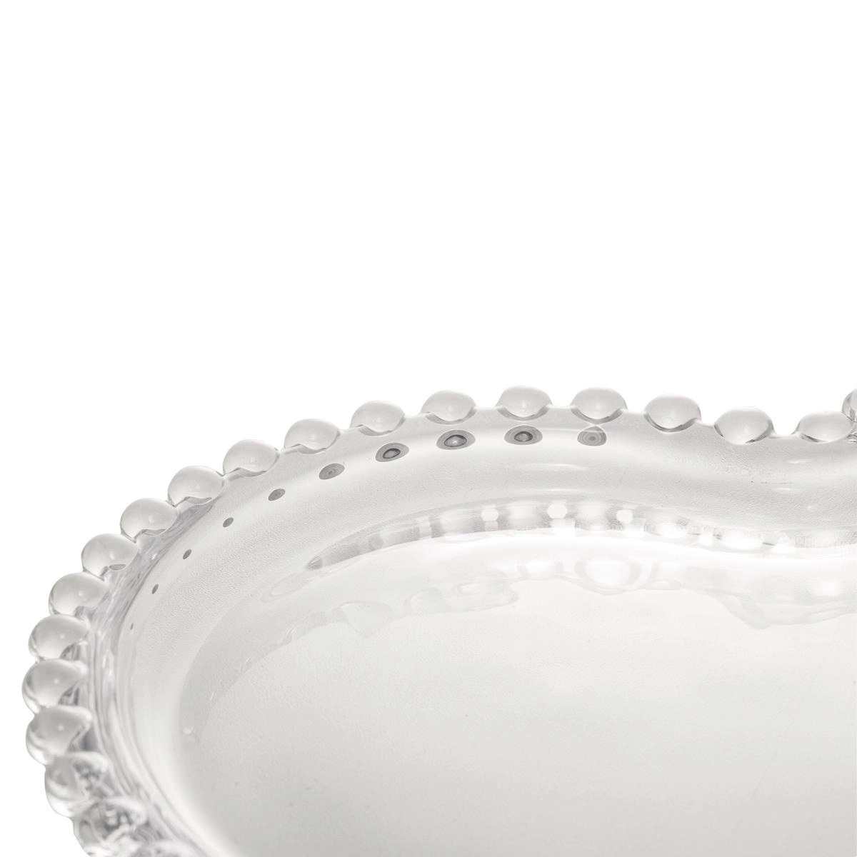 PRATO DECORATIVO 28374 CORACAO PEARL 30CM ROJEMAC