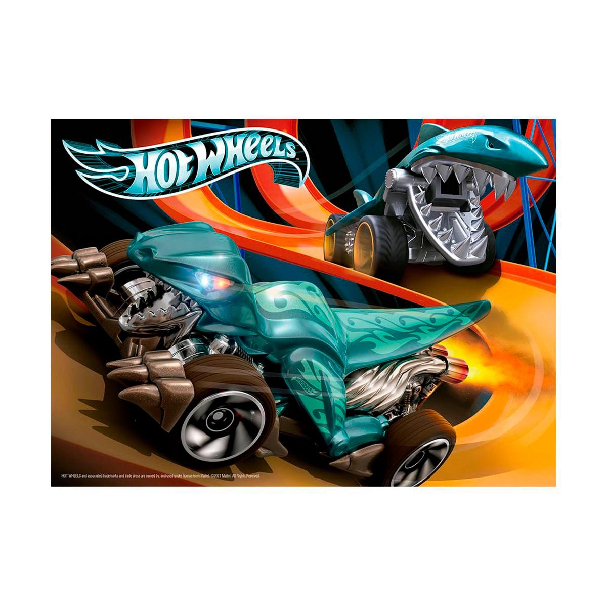 Quebra-Cabeça Hot Wheels 60 Peças Grow