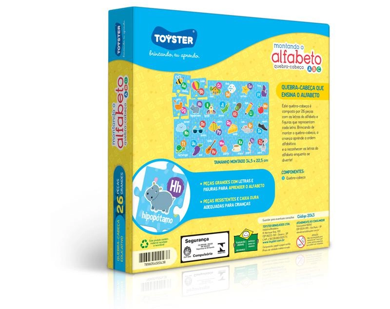 Quebra-Cabeça Montando o Alfabeto Toyster