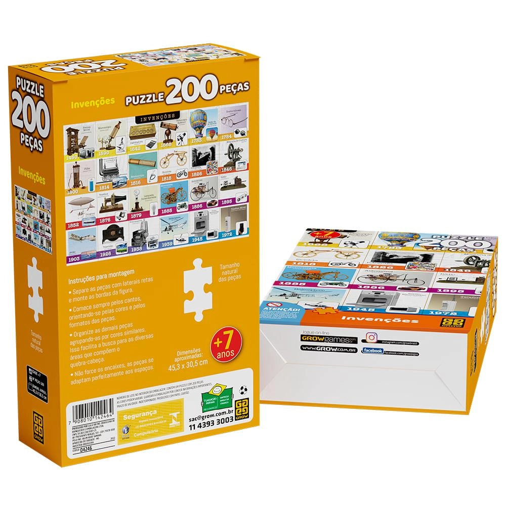 Quebra Cabeca P200 Invencoes Grow