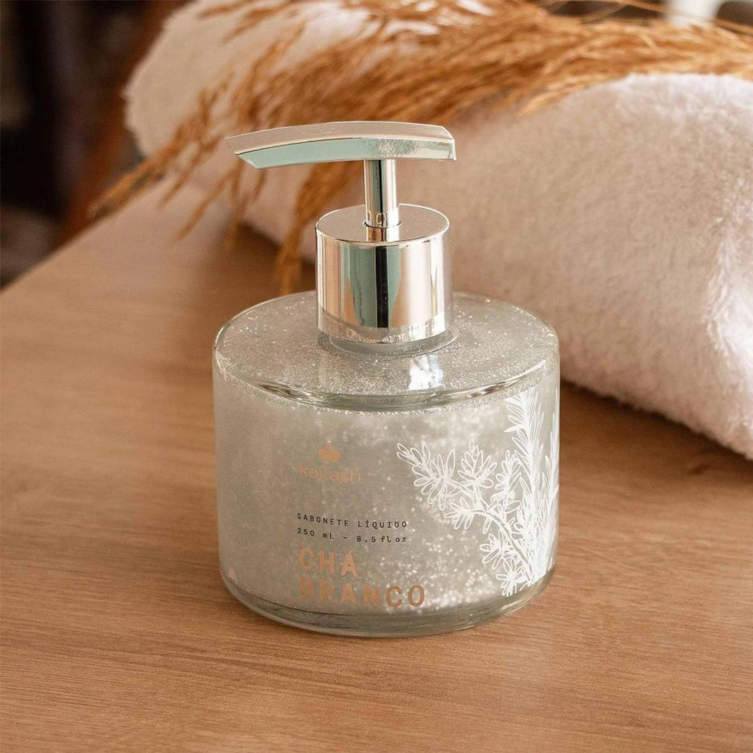Sabonete líquido hidratante chá branco 250 ml - Kailash