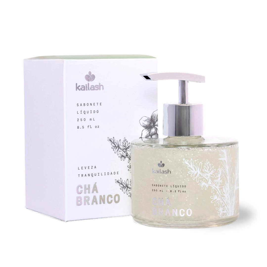 Sabonete líquido hidratante chá branco 250 ml - Kailash