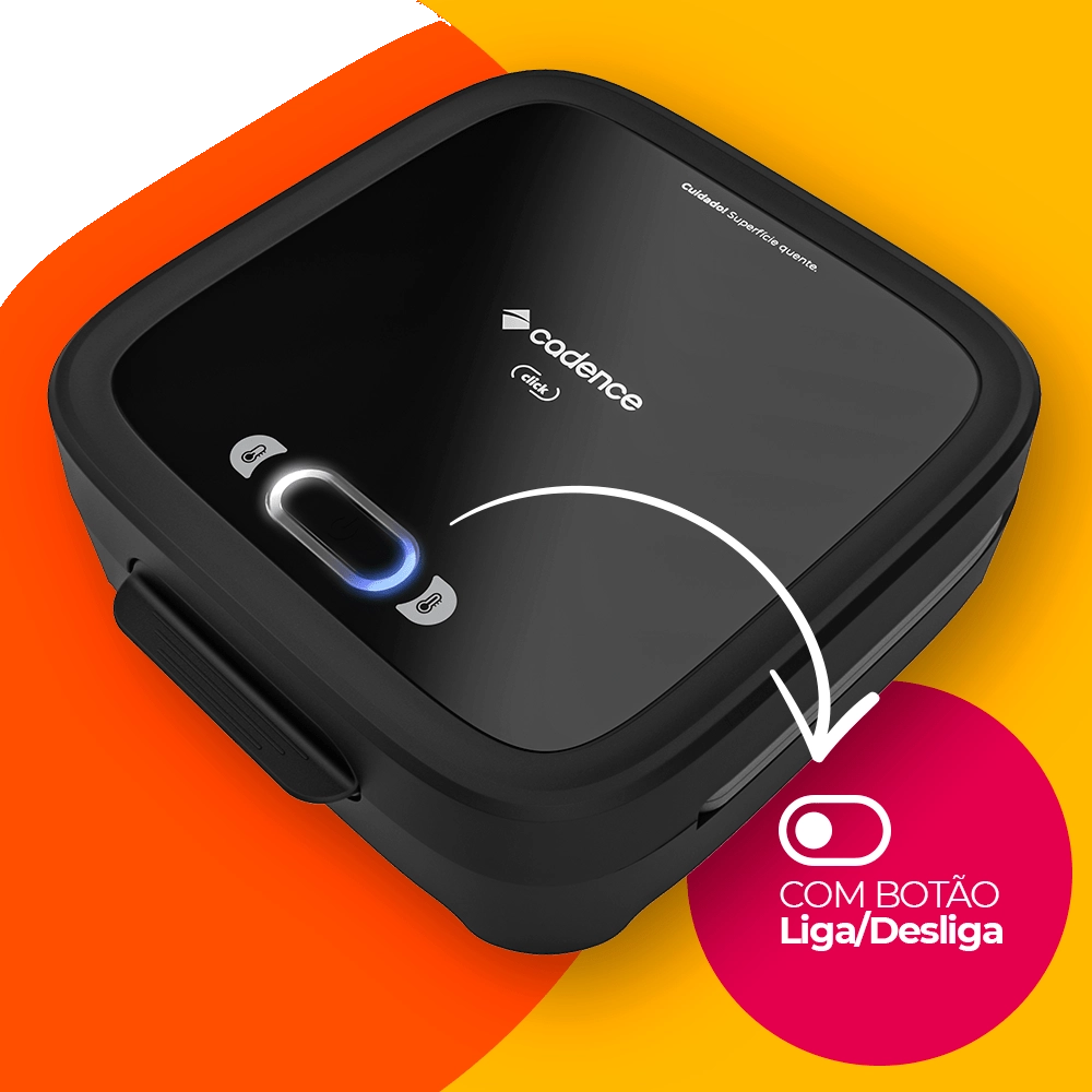 Sanduicheira Click 220V Cadence - Preto 