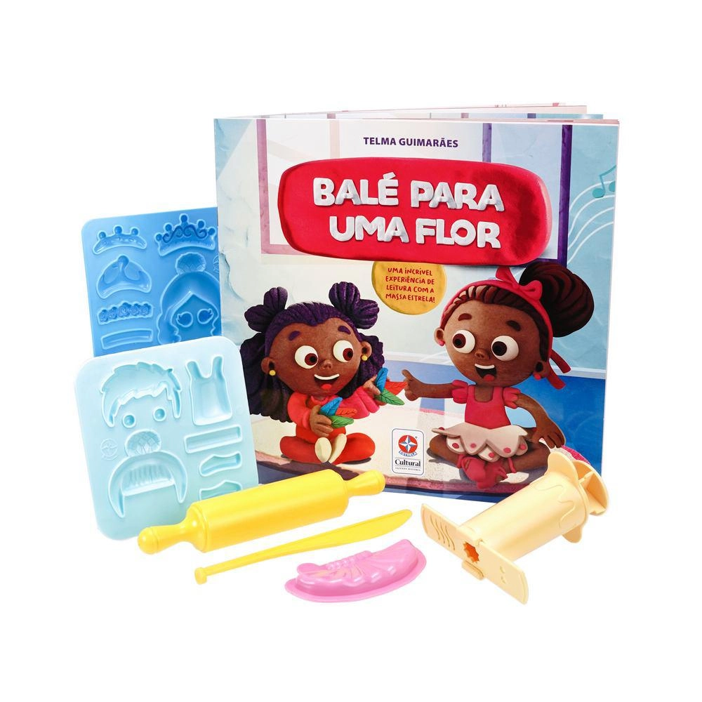 Super Massa Balé Para Uma Flor com Livro Estrela