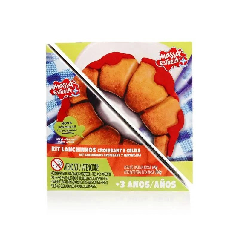 Super Massa Kit Lanchinhos Croissants e Geleia Estrela