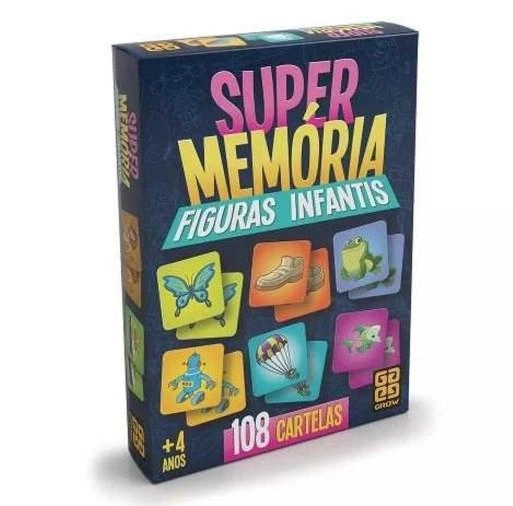 Super Memória Figuras Infantis 108 Cartelas Grow