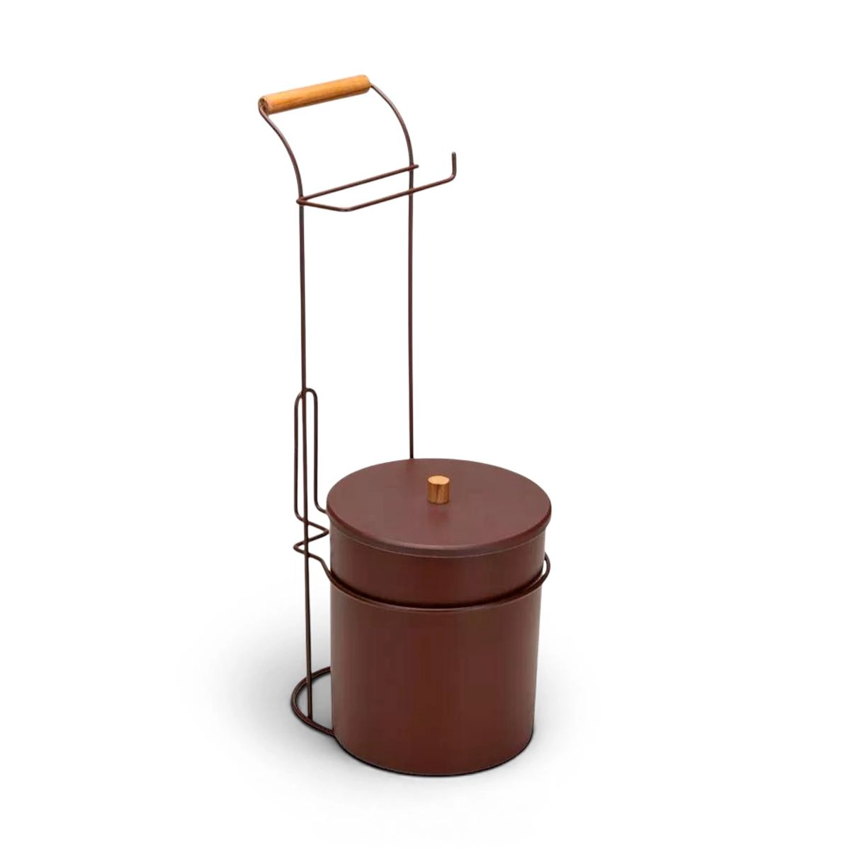 Suporte para papel higiênico com lixeira Eco Design Terra Brasil 5 L - Arthi