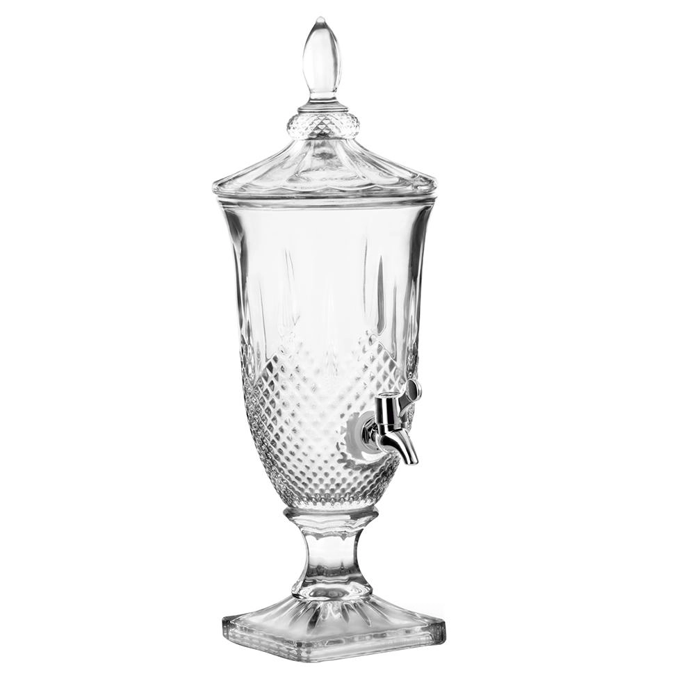Suqueira verre de vidro 1,8l com torneira para bebidas - Mimo Style