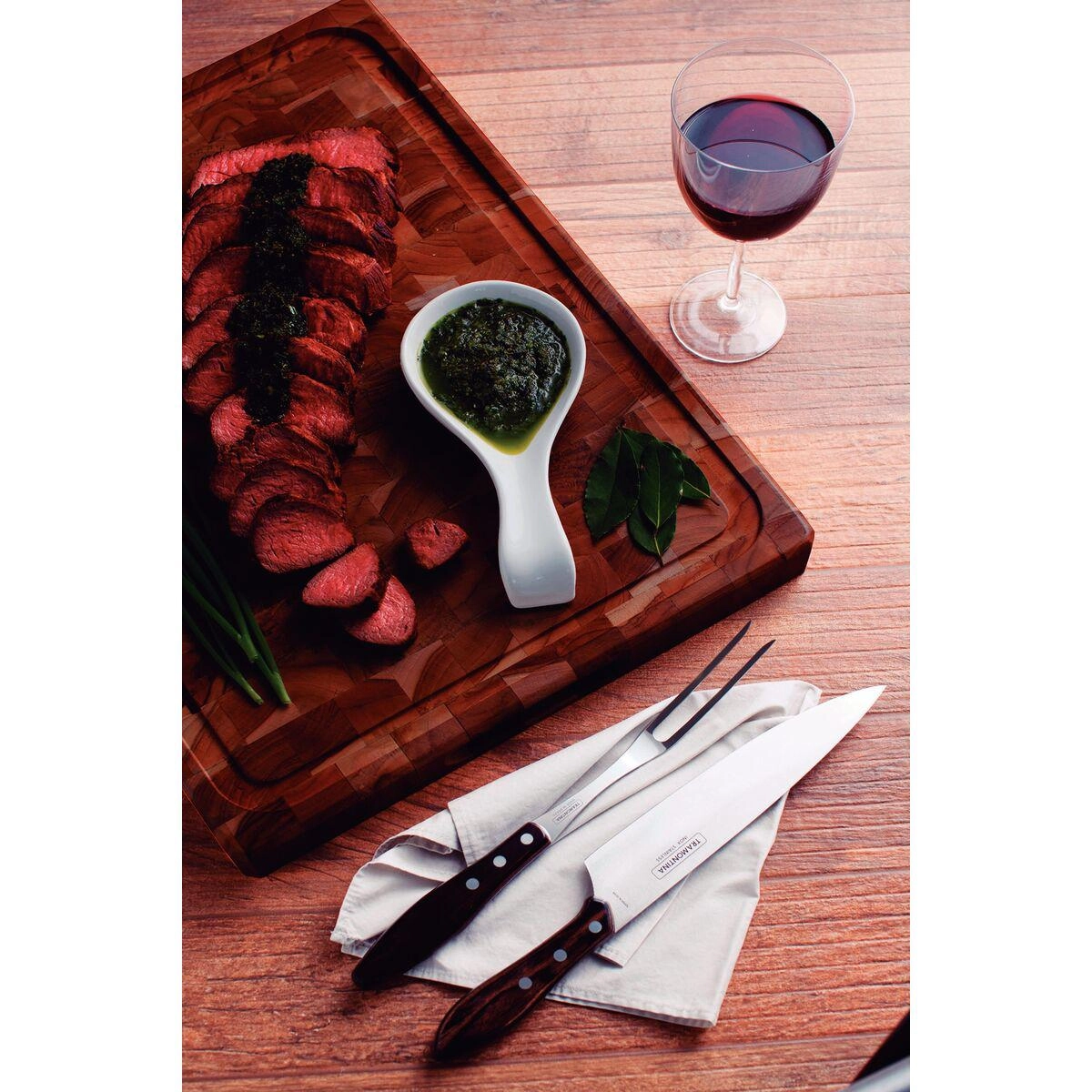 Tábua Churrasco Invertida 45 x 34 cm Madeira Tramontina