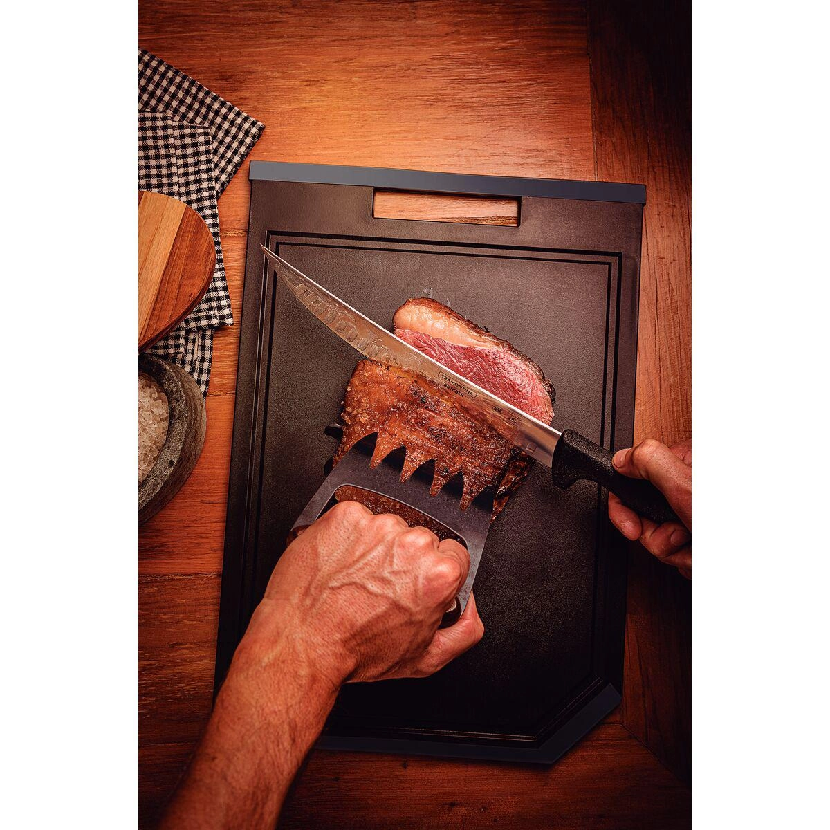 Tábua para Churrasco Black Tramontina - Preto