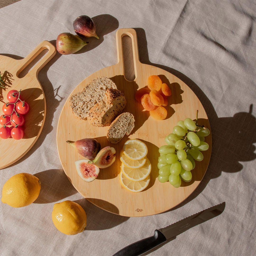 TABUA REDONDA SERVIR TRB100BMB BAMBU 36X27X1,5CM MARTIPLAST OU