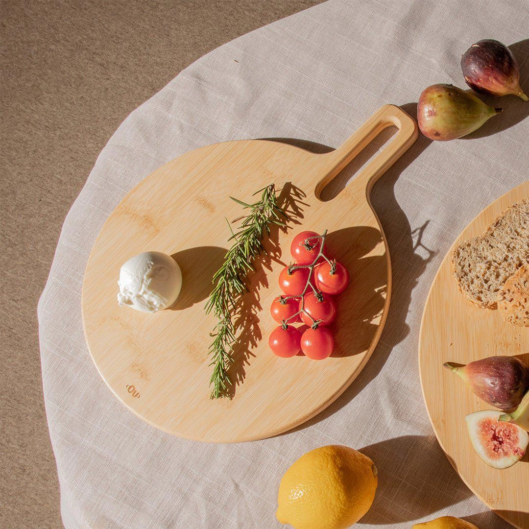 TABUA REDONDA SERVIR TRB200BMB BAMBU 44X35X1,5CM MARTIPLAST OU