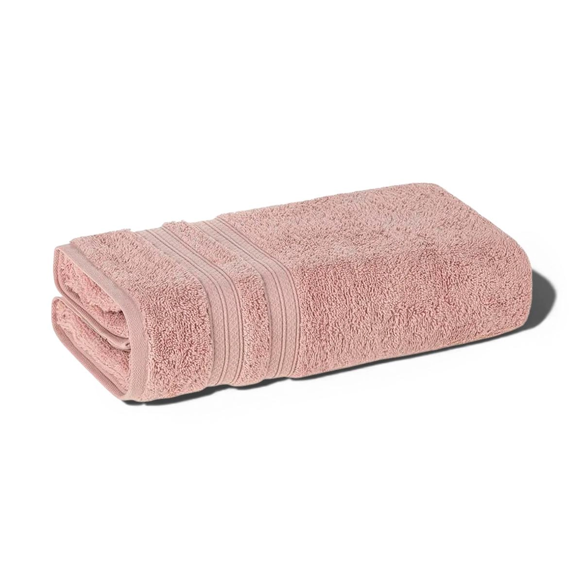 Toalha de rosto felpuda Unika rosa 48 cm x 80 cm 100% algodão - Karsten