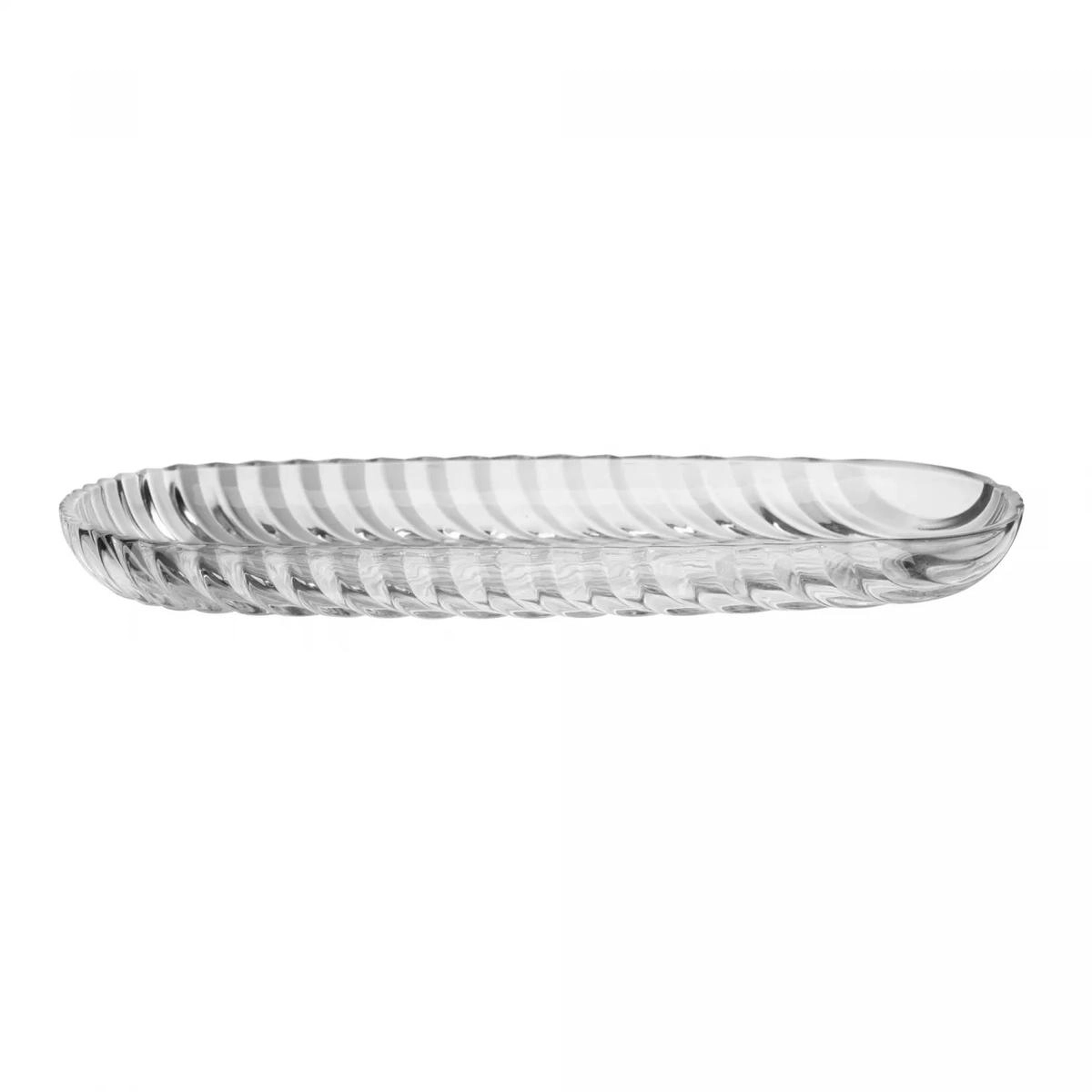 TRAVESSA 220856 LEAF 32,5X12,5X3CM VIDRO LYOR DESIGN