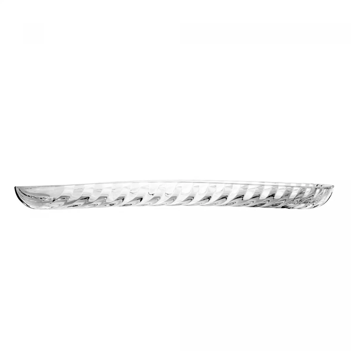 TRAVESSA 220856 LEAF 32,5X12,5X3CM VIDRO LYOR DESIGN
