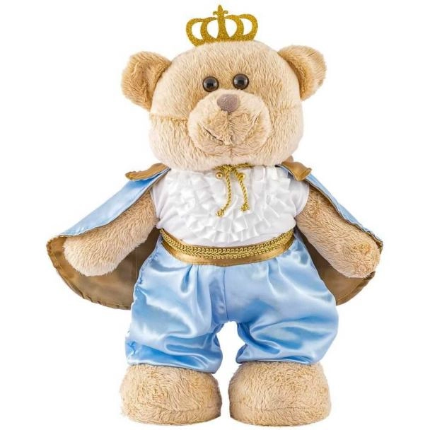 URSO PRINCIPE EM PE MEDIO 1123 PELUCIA MURY BABY