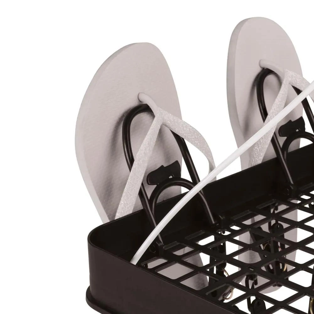 VARAL MULTIUSO 6131 QUADRADO C/ 24 PRENDEDORES PRETO MOR