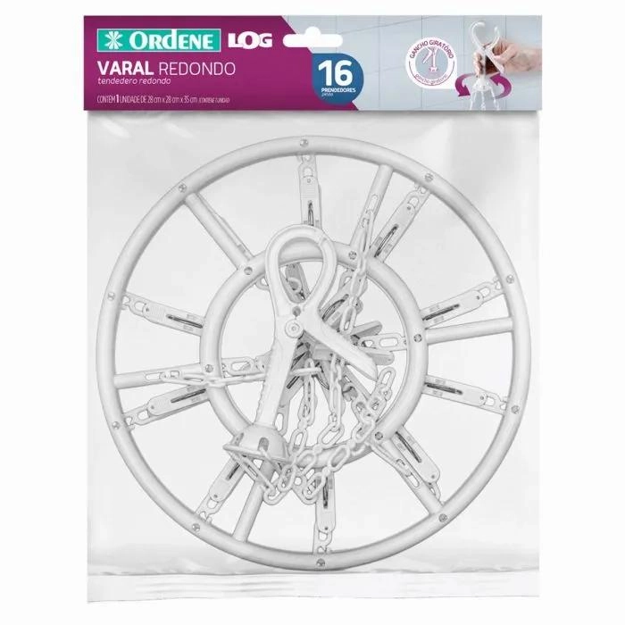 VARAL OR16410 16 PRENDEDORES PLASTICOS ORDENE