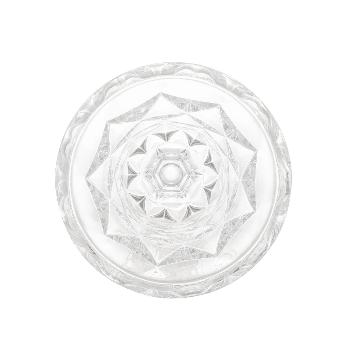 Vaso 4290 Diamond 24cm C/ Pe Vidro Lyor Design