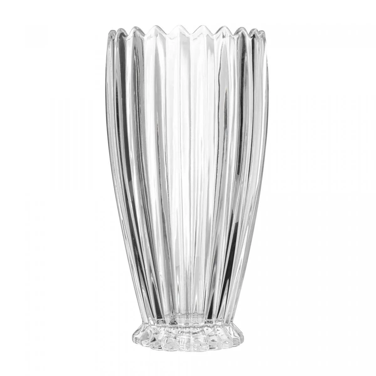 VASO 61742 GENEVA 22CM CRISTAL CHUMBO ROJEMAC