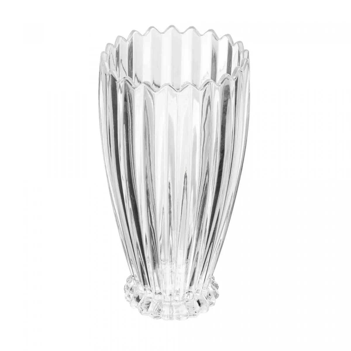 VASO 61742 GENEVA 22CM CRISTAL CHUMBO ROJEMAC