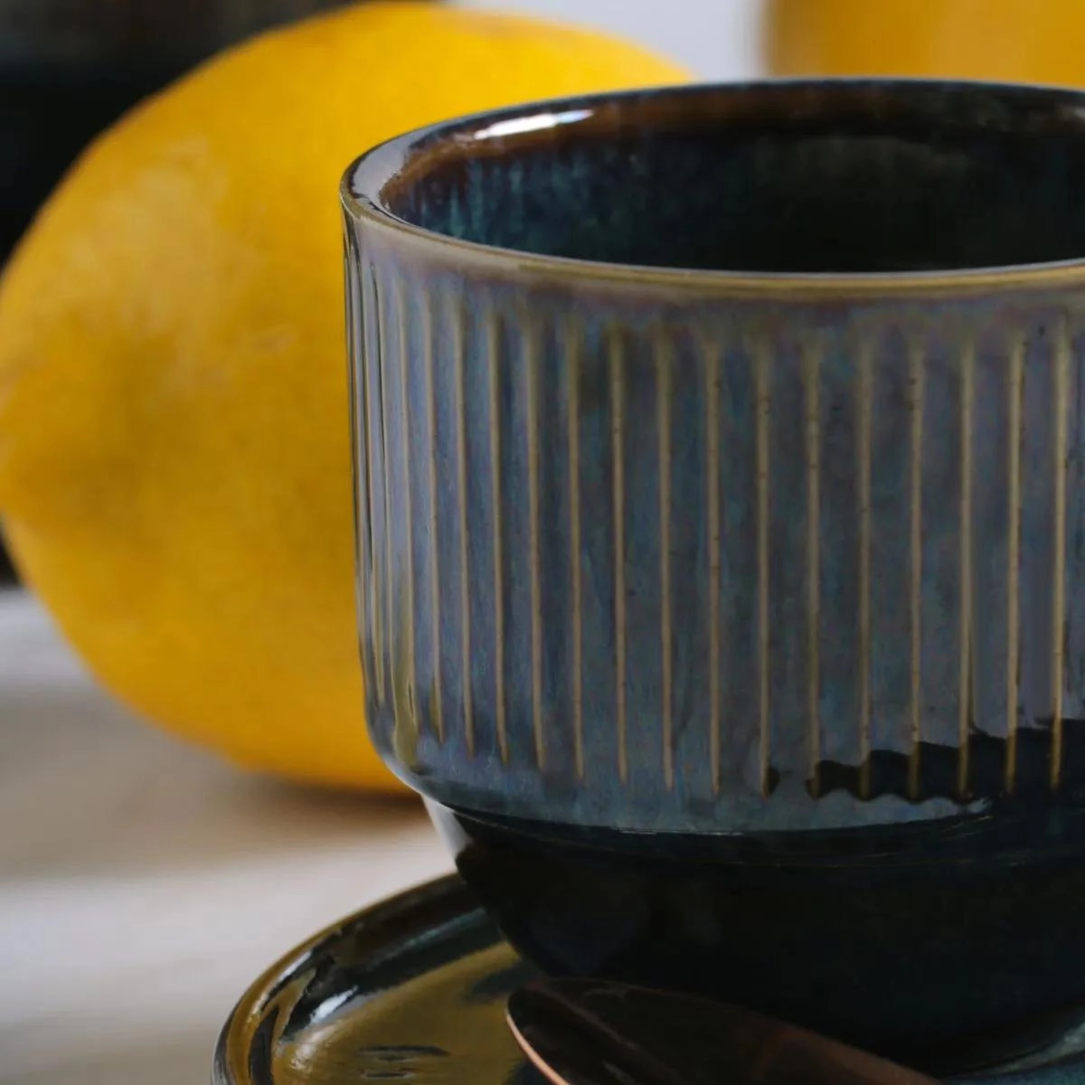 XICARA CHA 36161119001 LINHAS OCEANO 230ML C/ PIRES PORTO BRASIL